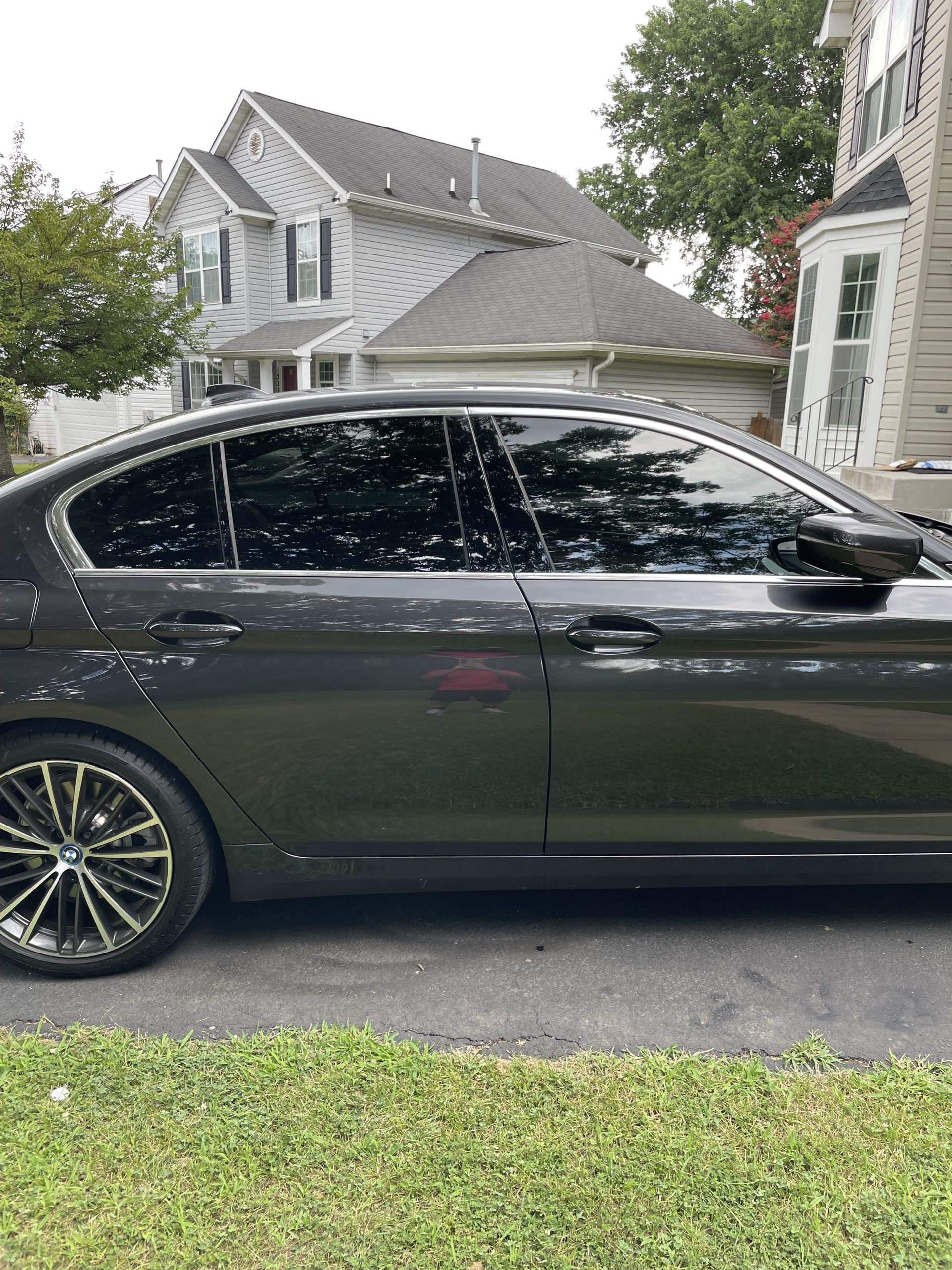 BMW 5 Series tint detail