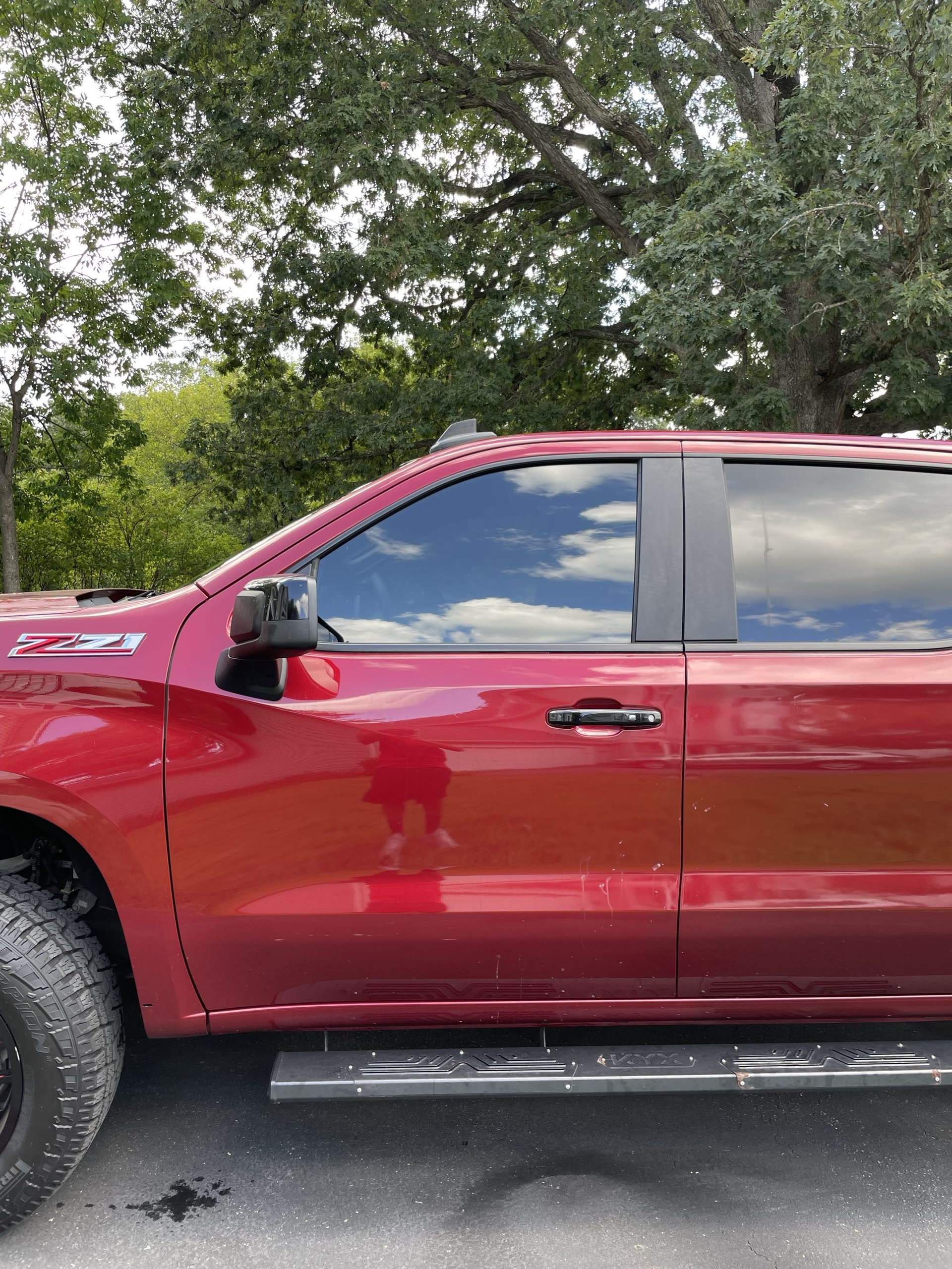 Window tint installation finish